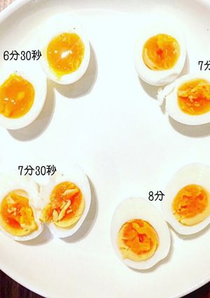 時間別に半熟たまご作ってみた！-レシピのメイン写真