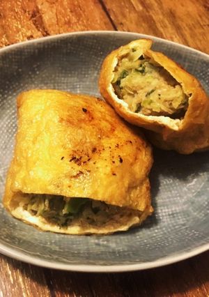 余った餃子の具で、油揚げ包み-レシピのメイン写真