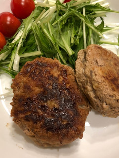 お麩でハンバーグ-レシピのメイン写真