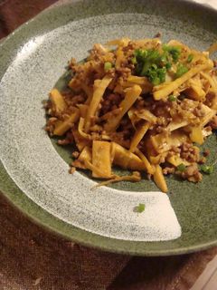 たけのこ&ひき肉炒め✿ฺカレー風味✿ฺ-レシピのメイン写真