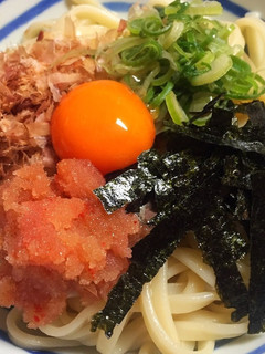 釜玉明太うどん-レシピのメイン写真