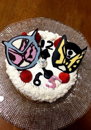 仮面ライダージオウキャラケーキ-レシピのメイン写真