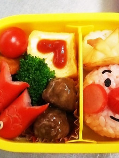 アンパンマンお弁当 保育園遠足-レシピのメイン写真