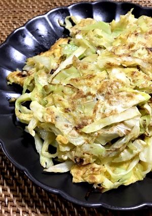 キャベツの卵とじ-レシピのメイン写真