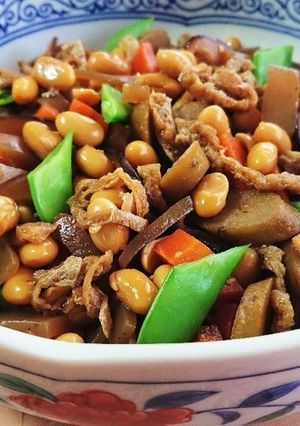 簡単♪煮豆田舎風-レシピのメイン写真