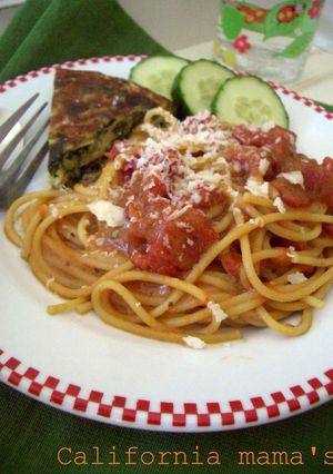 スピード✫ランチ(トマトカレー・パスタ）-レシピのメイン写真