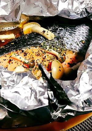 ▼我が家の鮭のホイル焼き-レシピのメイン写真