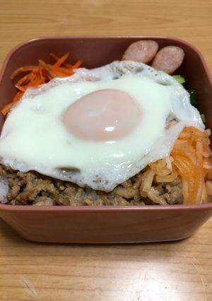 簡単ビビンバ弁当-レシピのメイン写真