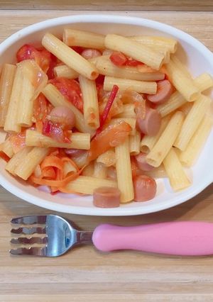 離乳食完了期 食べ掴みできるナポリタン♡-レシピのメイン写真