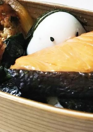 大人のキャラ弁恥ずかしがりやのバーコード-レシピのメイン写真