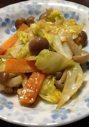 野菜炒め　紫蘇みそ味-レシピのメイン写真
