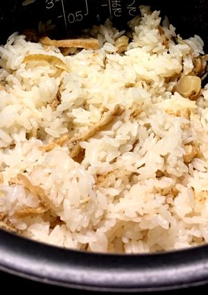 帆立ときざみあげの炊き込み-レシピのメイン写真