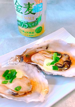レンチン！殻付き牡蠣のバター醤油-レシピのメイン写真