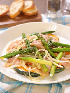 焼きアスパラガスと生ハムのレモンマリネ☆-レシピのメイン写真