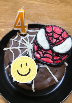 キャラケーキ スパイダーマン-レシピのメイン写真
