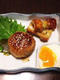 椎茸のつくね☆〜温玉添え〜-レシピのメイン写真