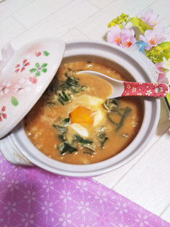 風邪の時にも☆簡単味噌お粥-レシピのメイン写真