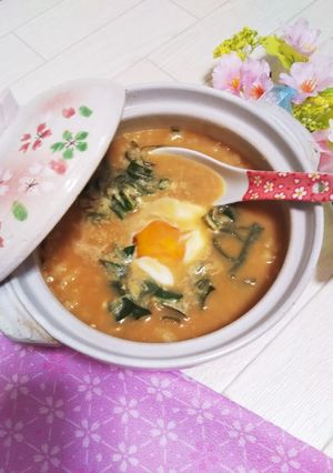 風邪の時にも☆簡単味噌お粥-レシピのメイン写真