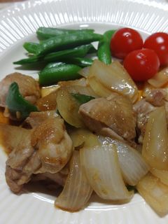 新たまねぎとチキンの炒めもの(丸新本家)-レシピのメイン写真