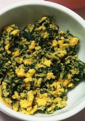 【離乳食】ほうれん草と卵黄のとろとろ-レシピのメイン写真