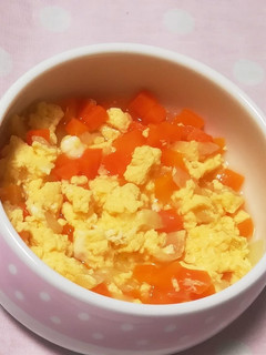 【離乳食中後期】野菜の卵とじ-レシピのメイン写真