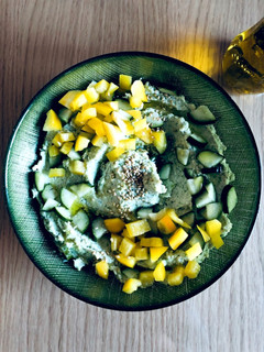 ブロッコリーのお豆腐フムス*ヴィーガン-レシピのメイン写真