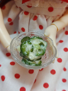 リカちゃんサイズ♡オクラマヨꕤ*.゚-レシピのメイン写真