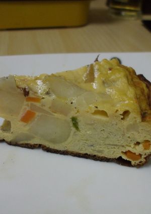 スキレットでスパニッシュオムレツ-レシピのメイン写真