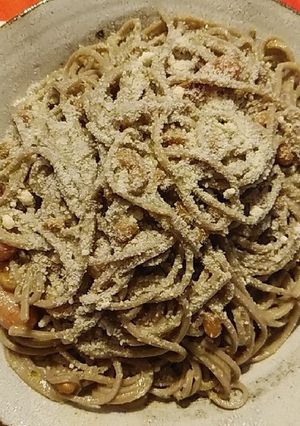 蕎麦ジェノベーゼ　隠し味は味噌汁？！-レシピのメイン写真