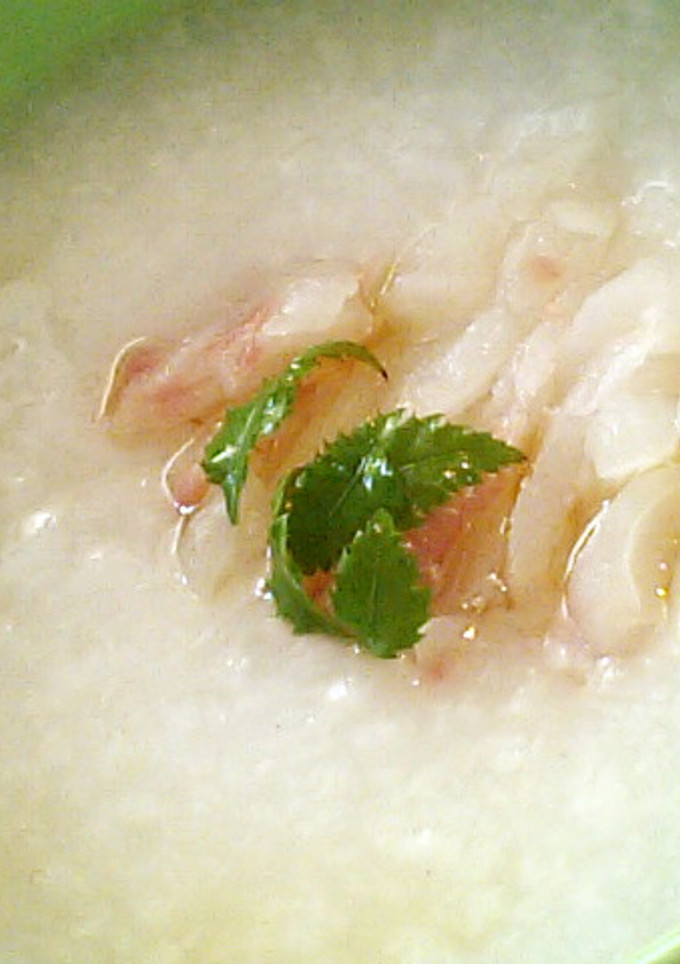 ちょっと豪華に♪鯛の中華おかゆ-レシピのメイン写真
