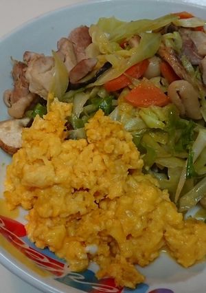 鶏ももと椎茸の野菜炒め-レシピのメイン写真