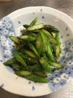 グリーンアスパラのごま和え-レシピのメイン写真