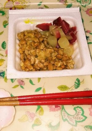 納豆に茎ミョウガの甘酢漬けをプラス✨☺⛄-レシピのメイン写真