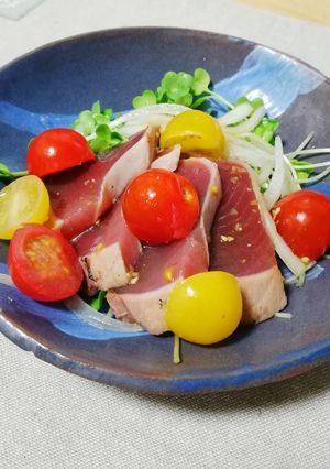 かつおのたたきのカルパッチョ-レシピのメイン写真