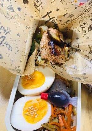 旦那さまお弁当7.見た目悪-レシピのメイン写真