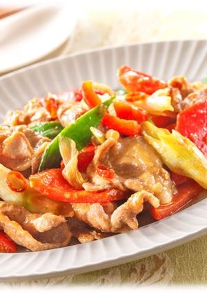 【パプリカ】と豚肉の味噌炒め-レシピのメイン写真