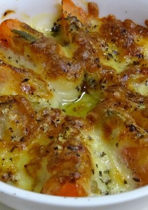 「トマトの昆布チーズ焼き」-レシピのメイン写真