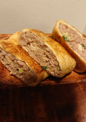 ふっくらジューシーお揚げの肉詰め-レシピのメイン写真