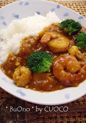 *大人味*エビとカリフラワーのカレー-レシピのメイン写真
