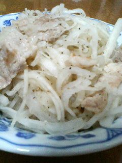 ダイコンと豚肉の炒め物-レシピのメイン写真