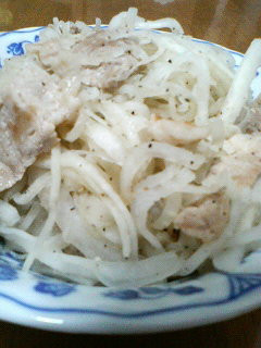 ダイコンと豚肉の炒め物-レシピのメイン写真