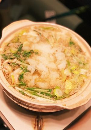 水菜と豚肉のみぞれハリハリ鍋-レシピのメイン写真