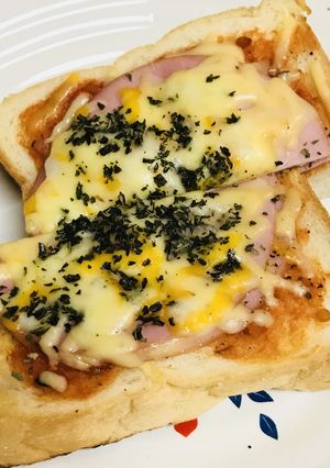Wハムのチーズサンド☆ピザトースト-レシピのメイン写真