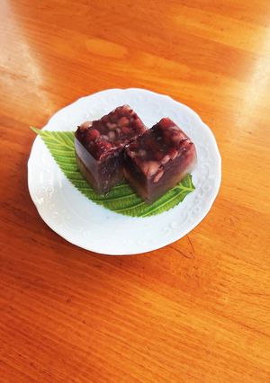 小豆の缶詰で作った簡単水羊羹です-レシピのメイン写真