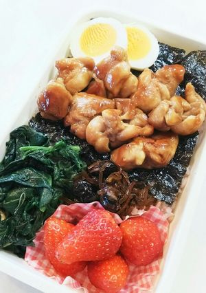 お弁当(4/11)焼きとり丼-レシピのメイン写真