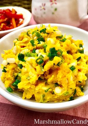 食べ過ぎ注意のかぼちゃの天かすサラダ♡-レシピのメイン写真