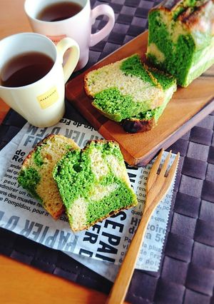 ソフトケールのマーブルパウンドケーキ。-レシピのメイン写真