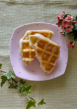 卵なし米粉入り「アメリカンワッフル」-レシピのメイン写真