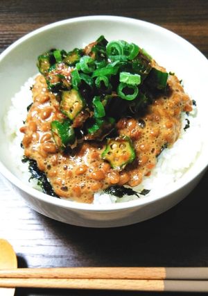 簡単!ねばねば納豆オクラ丼-レシピのメイン写真