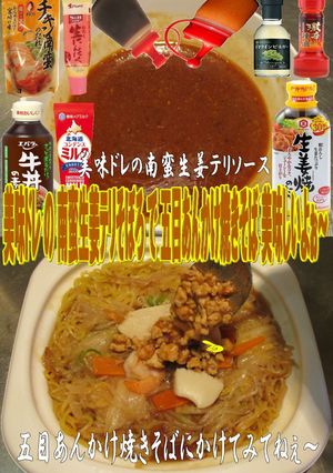 美味ドレ南蛮生姜テリそぼろで五目焼きそば-レシピのメイン写真
